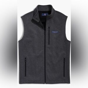 Mens Vineyard Vines Mountain Sweater Fleece Zip-Up Vest